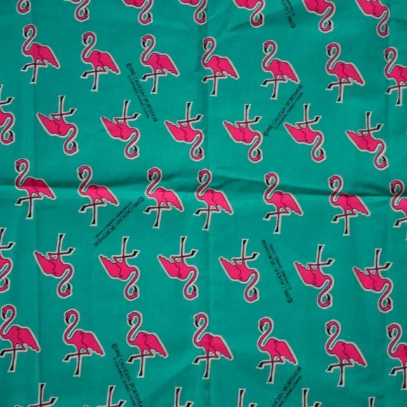 Vintage  Flamingo Fabric - Picture 1 of 6